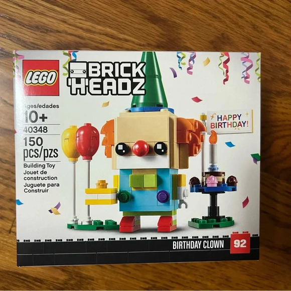 NEW SEALED LEGO BRICKHEADZ: Birthday Clown 40348 - Picture 1 of 3